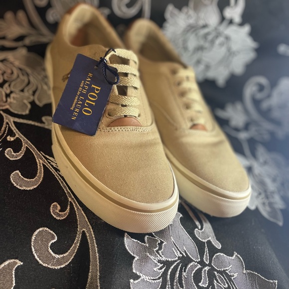 Polo Ralph Lauren Keaton canvas sneakers with RLite cushioning only worn 2 times - Picture 1 of 5